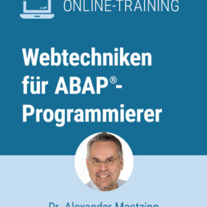 Webtechniken für ABAP-Programmierer